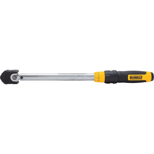 Cl&eacute; dynamom&eacute;trique &agrave; microm&egrave;tre, &agrave; cliquer, Entraînement 3/8" carr&eacute;, 20 - 100 lb-pi/27,11-135. 58 N.m GTA Hardware Inc