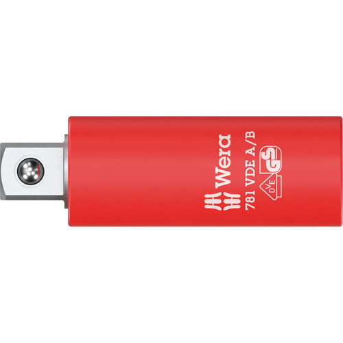 Adaptateur isol&eacute; VDE A/B, Prise 1/4", Douille 3/8", 2,78" lo, Sph&eacute;rique GTA Hardware Inc