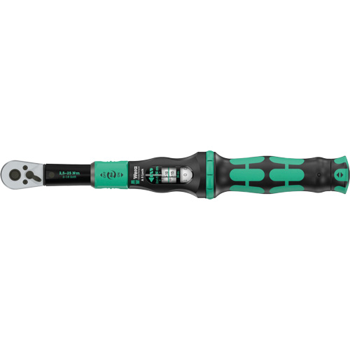 Cl&eacute; dynamom&eacute;trique Click-Torque Lock A 5 r&eacute;glable avec fonction Torque Lock, &agrave; cliquer, Entraînement 1/4" carr&eacute;, 1 - 18 lb-pi GTA Hardware Inc