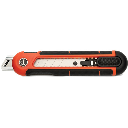 18mm Snap Off Blade Retractable Knife, Steel, Plastic Handle GTA Hardware Inc