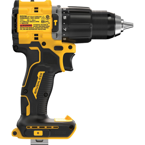 ATOMIC Brushless Cordless Hammer Drill (Tool Only), 1/2" Chuck, 20 V GTA Hardware Inc