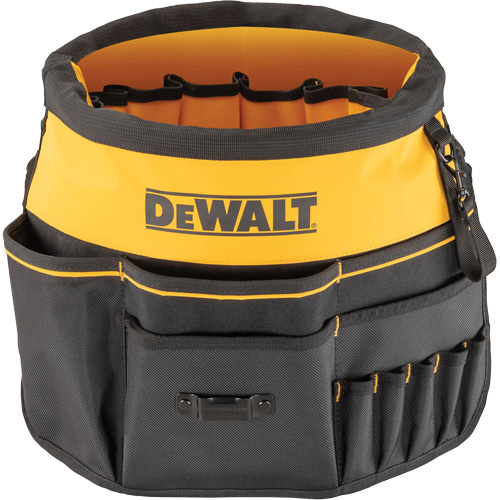 Bucket Tool Organizer, 19-3/4" L x 2" W x 19-5/8" H, Black/Yellow GTA Hardware Inc