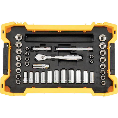Jeu d'outils 3/8" & 1/2" pour m&eacute;canicien avec plateau & couvercle TOUGHSYSTEM 2.0 GTA Hardware Inc