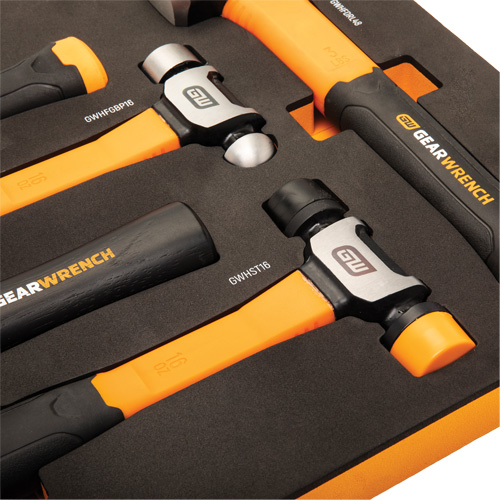 Mixed Hammer Set in Foam Storage Tray, 5 Pieces GTA Hardware Inc