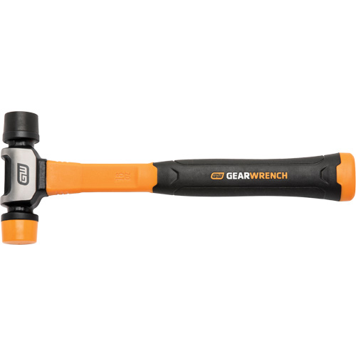 Soft Face Hammer, 16 oz. Head Weight, Plain Face, Solid Steel Handle, 12-1/4" L GTA Hardware Inc