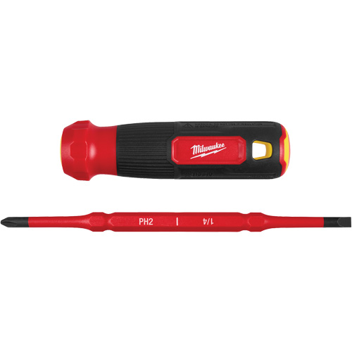 Tournevis &agrave; embouts interchangeables &agrave; tige articul&eacute;e isol&eacute; 1000 V, 2-en-1, 8-4/5" lo, Prise Coussin&eacute;e GTA Hardware Inc