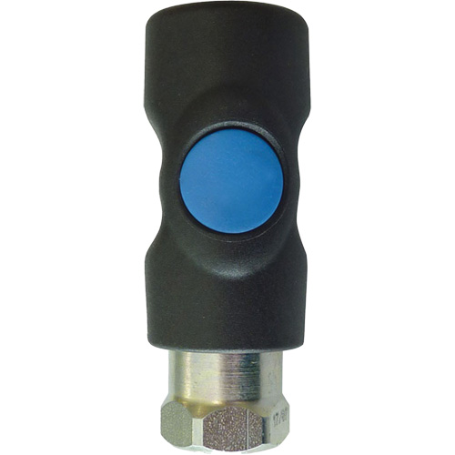 Raccord industriel rapide TOPQUIK S1, Composite en polyester/Acier inoxydable, 1/4", NPT femelle, 174 PSI GTA Hardware Inc