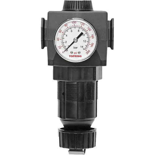 D&eacute;tendeur &agrave; diaphragme en zinc MODULAIR 400, 1/2" NPT, PSI max. de 300 psi, Canalisation/Modulaire GTA Hardware Inc