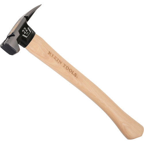 Milled Face Straight Claw Hammer, 22 oz., Wood Handle, 16-1/10" L GTA Hardware Inc