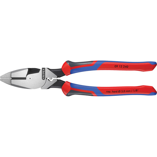 Pince pour monteurs de lignes &agrave; levier d&eacute;multipli&eacute;, type Nouvelle-Angleterre avec tire-fil, sertisseur et poign&eacute;e KNIPEXTEND GTA Hardware Inc