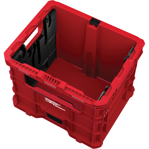 PACKOUT Wire Pulling XL Crate, 15-3/4" x 18-5/8" x 15", Black/Red GTA Hardware Inc
