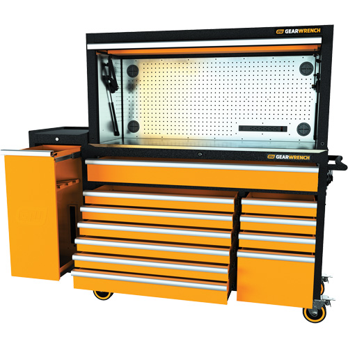 Jeu d'outils pour maître m&eacute;canicien MEGAMOD dans des plateaux en mousse modulaire de premi&egrave;re qualit&eacute; avec rangement pour les outils et l&eacute;quipement datelier, 1331 morcea GTA Hardware Inc