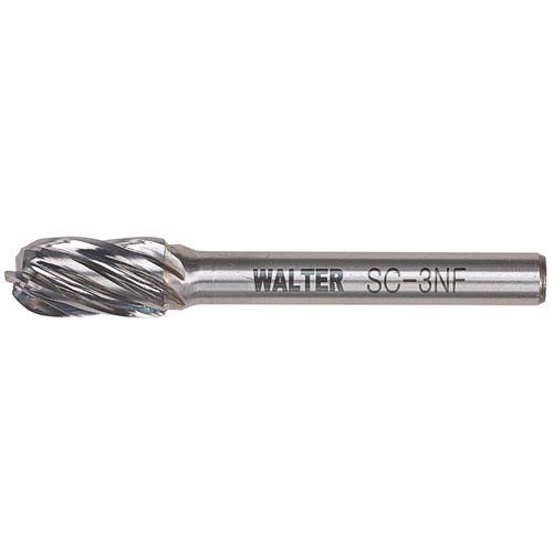 Fraise double au carbure avec tige cylindrique &agrave; pointe ronde, 1/2" dia., 1" profondeur de la coupe GTA Hardware Inc