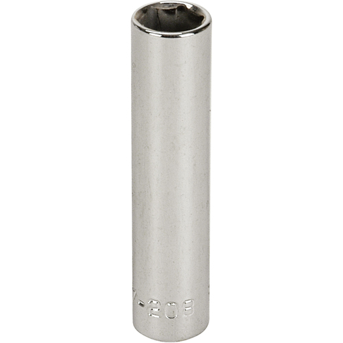 Socket, 8 mm, 1/4" Drive, 6 Points, Deep GTA Hardware Inc