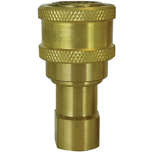 RACCORD HYDRAULIQUE FERM2VOIES,3/8"NPT,LAITON, Laiton/Acier inoxydable GTA Hardware Inc
