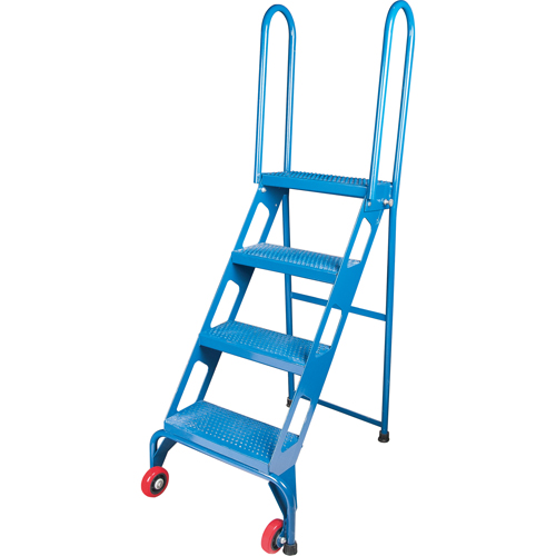 Portable Folding Ladder, 4 Steps, Perforated, 40" High GTA Hardware Inc
