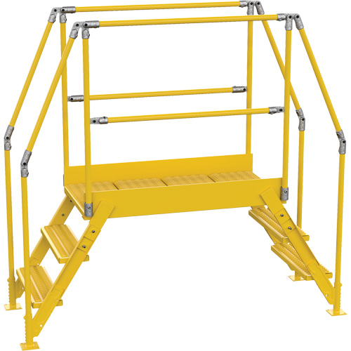 Crossover Ladder, 78-1/2" Overall Span, 30" H x 48" D, 24" Step Width GTA Hardware Inc