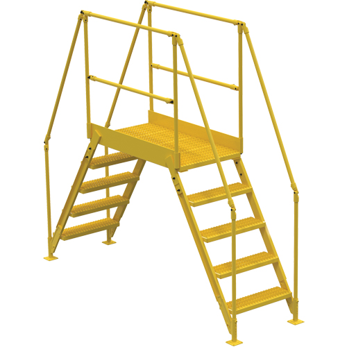 Crossover Ladder, 103-1/2" Overall Span, 50" H x 48" D, 24" Step Width GTA Hardware Inc