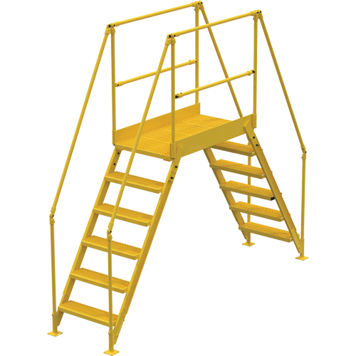 Crossover Ladder, 116" Overall Span, 60" H x 48" D, 24" Step Width GTA Hardware Inc