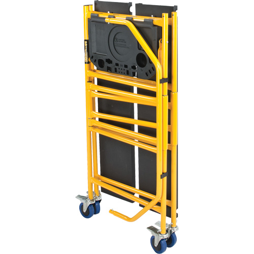 nsemble d'&eacute;chafaudage &agrave; montant de s&eacute;curit&eacute; & tablette pour outils de 4' Jobsite Series, Cadre Acier, 49-1/2" p x 57-3/4" h GTA Hardware Inc