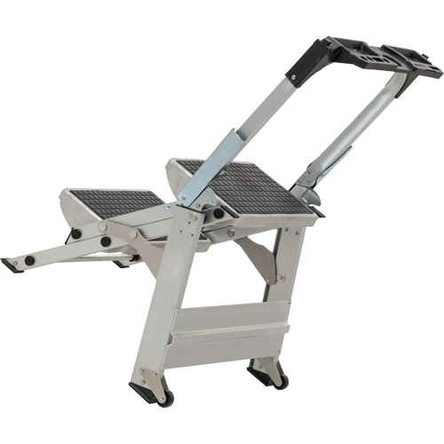 &eacute;chelle escabeau avec roues pivotantes, 2 marches, 23" x 21" x Hauteur 34,50" GTA Hardware Inc