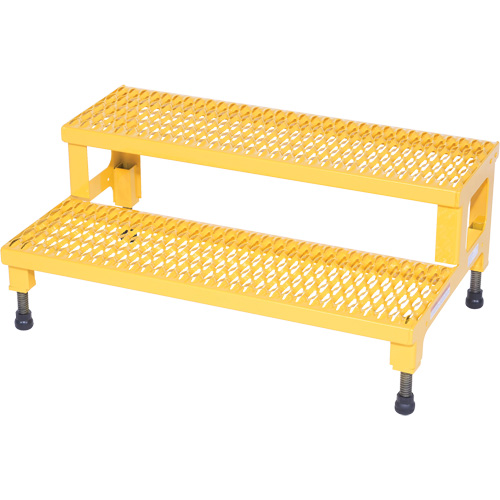 Adjustable Step-Mate Stand, 2 Step(s), 36-3/16" W x 22-7/8" L x 15-1/4" H, 500 lbs. Capacity GTA Hardware Inc