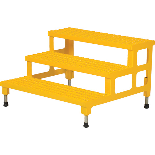 Adjustable Step-Mate Stand, 3 Step(s), 36-3/16" W x 33-7/8" L x 22-1/4" H, 500 lbs. Capacity GTA Hardware Inc