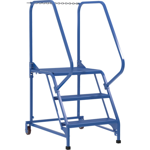 &eacute;chelle d'entretien, 3 marches, Largeur de la marche 23-9/16", Hauteur de la plateforme 30", Acier GTA Hardware Inc