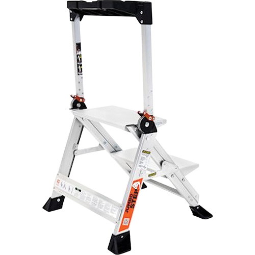Jumbo Step Ladder, 1.5', Aluminum, 375 lbs. Capacity, Type 1AA GTA Hardware Inc