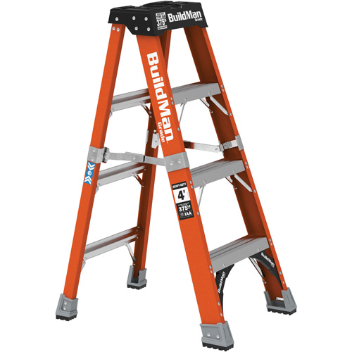 Step Ladder, 4', Fibreglass, 375 lbs. Capacity, Type 1AA GTA Hardware Inc