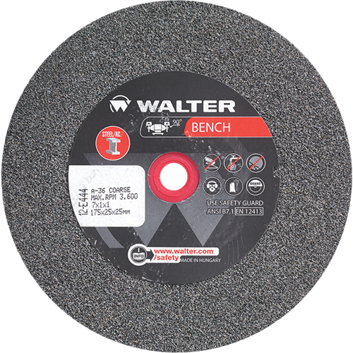 Meules pour rectifieuses d'&eacute;tabli, 7" x 1", Arbre de 1", 1 GTA Hardware Inc