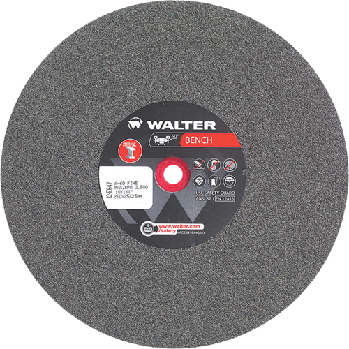 Meules pour rectifieuses d'&eacute;tabli, 10" x 1", Arbre de 1", 1 GTA Hardware Inc