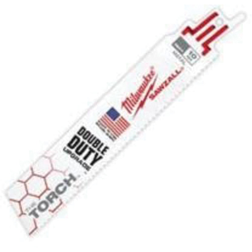 Lame The Torch Sawzall, Bim&eacute;tal, 10 Dents par pouce, 6" lo x 1" la GTA Hardware Inc
