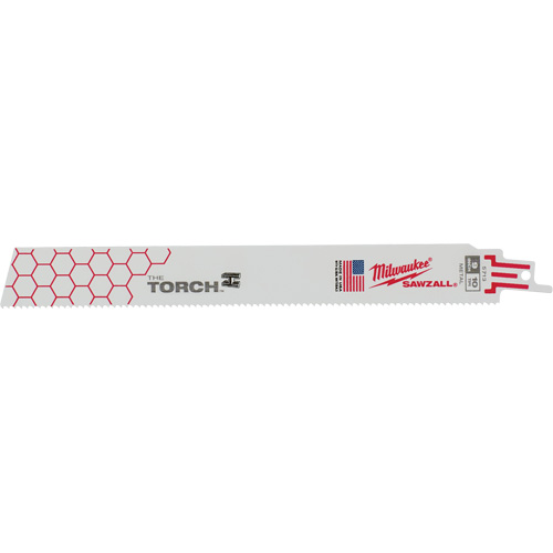 Lames The Torch Sawzall, Bim&eacute;tal, 10 Dents par pouce, 9" lo x 1" la GTA Hardware Inc