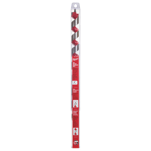 Longue m&egrave;che h&eacute;licoidale pour perceuse, Diam&egrave;tre de 1", Cannelure 15", Tige 7/16" hexagonal GTA Hardware Inc