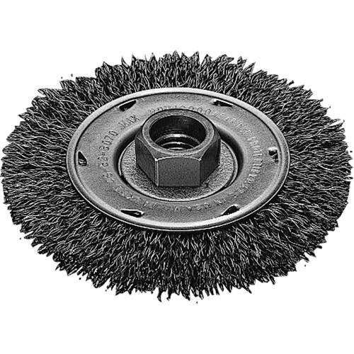 Disque m&eacute;tallique &agrave; fils torsad&eacute;s, Dia. 4", Fils 0,02", Arbre 5/8"-11, Acier inoxydable GTA Hardware Inc