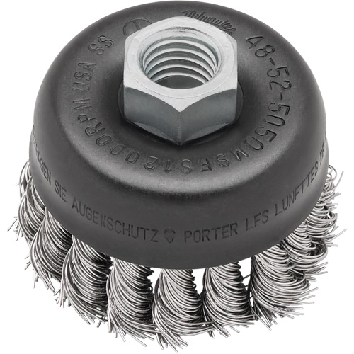 Brosse-boisseau &agrave; fils nou&eacute;s en acier au carbone GTA Hardware Inc