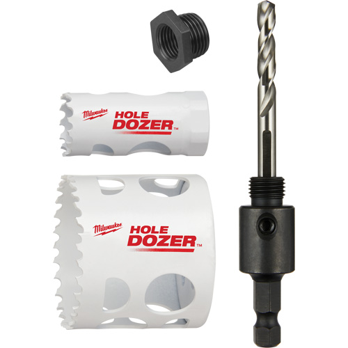 Trousse de scie-cloche Hole Dozer pour verrou de porte, 4 morceaux GTA Hardware Inc