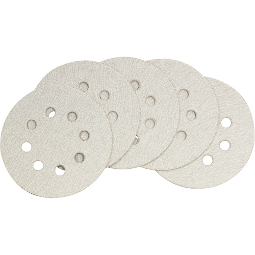 Papier abrasif pour ponceuse orbitale al&eacute;atoire – paquet de 50, dia 5", Grain 60 GTA Hardware Inc