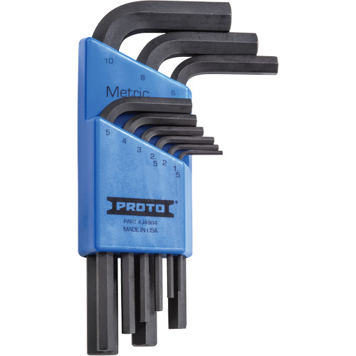 Short-Arm Hex Key Set, 9 Pcs., Metric GTA Hardware Inc