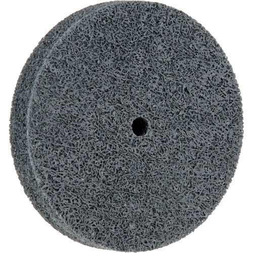 Meule homog&egrave;ne &agrave; faible densit&eacute; de s&eacute;rie 500 Standard Abrasives, 3" x 1/2", Arbre de 1/4", Grain de Fin, Carbure de silicium GTA Hardware Inc