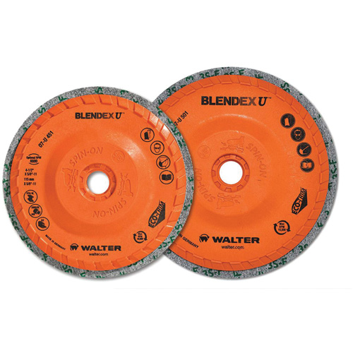 Blendex U Finishing Cup Disc, 4-1/2" Dia., Fine Grit, Silicon Carbide GTA Hardware Inc
