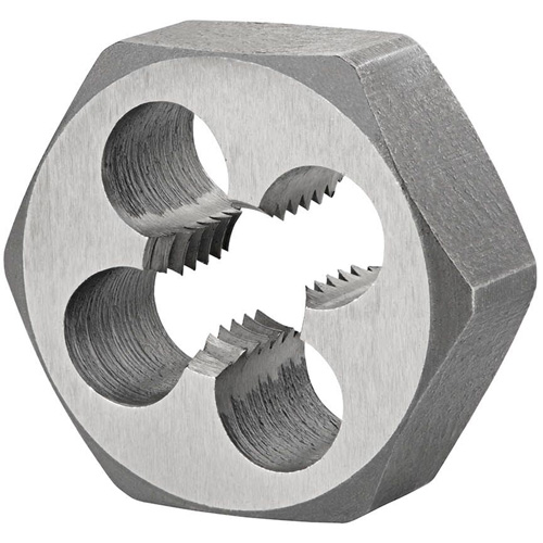 Hexagon Rethreading Bolt Die, 1.67" Dia., M22x1.5 Thread, High Speed Steel GTA Hardware Inc