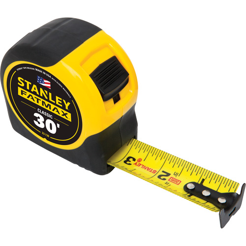 Ruban &agrave; mesurer classique FatMax, 1-1/4" x 30', Marques de goujon Imp&eacute;rial GTA Hardware Inc