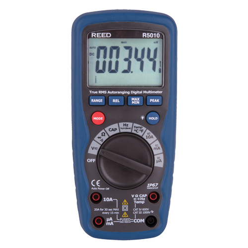 Multim&egrave;tre num&eacute;rique avec certificat de calibration, Tension c.a./c.c., Courant c.a./c.c. GTA Hardware Inc
