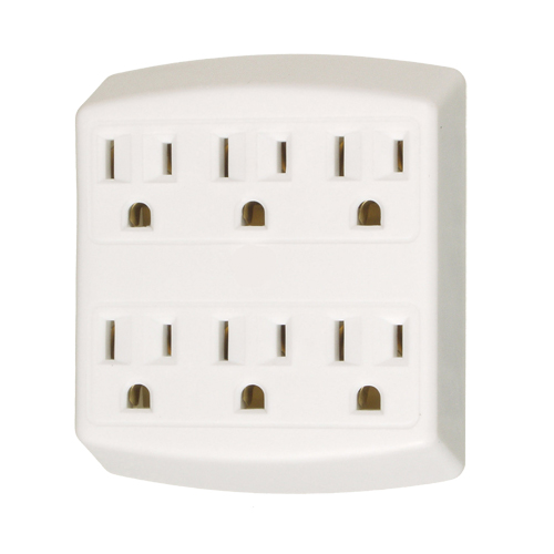 Adaptors, 6 Outlet(s), 15 Amps, 1875 W, 125 GTA Hardware Inc