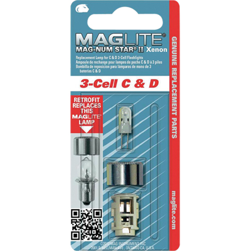 Ampoule de rechange pour lampe de poche &agrave; 3 piles C & D GTA Hardware Inc