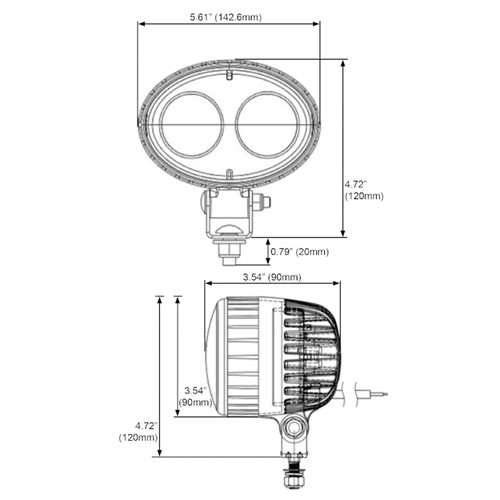 &eacute;clairage arri&egrave;re pour chariot &eacute;l&eacute;vateur GTA Hardware Inc
