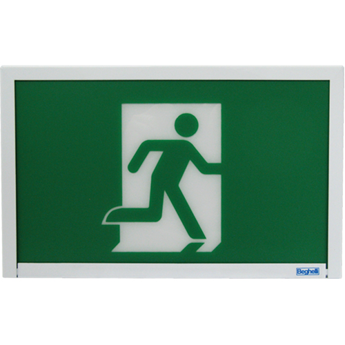 Enseigne de sortie coureur, DEL, &agrave; piles, 12" lo x 7 1/2" la, Pictogramme GTA Hardware Inc