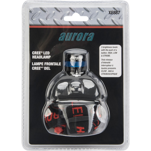 Lampe frontale Cree, DEL, 120 lumens, 6 hres de fonctionnement, piles AAA GTA Hardware Inc